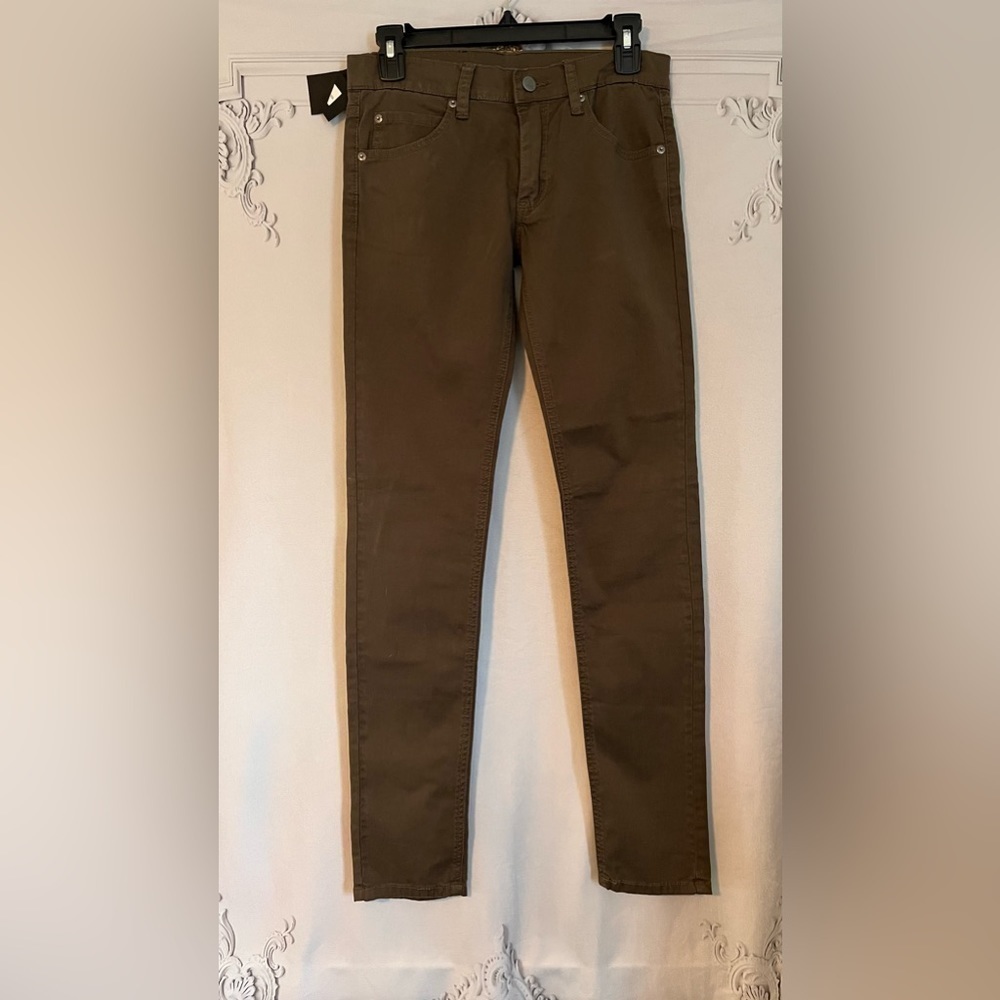 NWT Cheap Monday Zip Low Parka Green Pants size W28 L32